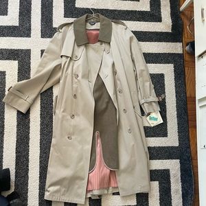 Khaki trench coat